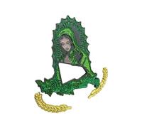 Elegante accesorio para sombrero, broche de aleación con símbolo religioso, accesorios elegantes inspirados, adorno para sombrero, pin de solapa, talla única, como se describe