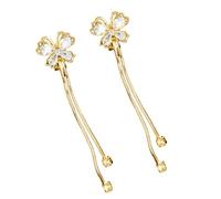 Elegante Aretes De Caída Larga Para Mujeres Aleación Cobre Joyas De Oreja Colgada Accesorios Hechos A Mano