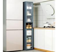 Elegante armario de almacenamiento independiente, espacioso estante para cocina, sala de estar y comedor, solución de almacenamiento funcional para interiores elegantes