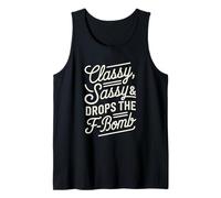 Elegante Atrevido & Drops The F-Bomb Funny Bold Statement Lover Camiseta sin Mangas