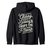 Elegante Atrevido & Drops The F-Bomb Funny Bold Statement Lover Sudadera con Capucha