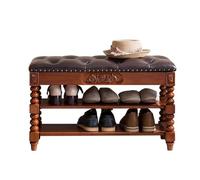 Elegante banco cambiador de zapatos de madera, taburete versátil y almacenamiento para entradas del hogar, perfecto para cambiar zapatos y vivir sin desorden