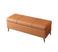 Elegante banco negro de 15.7 pulgadas con tela versátil organizador de zapatos para dormitorio y sala de estar, acento moderno de piel, solución perfecta de almacenamiento para el final de la cama