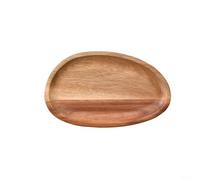 Elegante bandeja de madera irregular para servir frutas, queso y aperitivos que añade estilo a tu mesa (17.5 x 10.8)