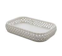 Elegante bandeja organizadora multifuncional perfecta para decoración de oficinas en casa, cesta de almacenamiento para objetos pequeños, bandeja de almacenamiento simple