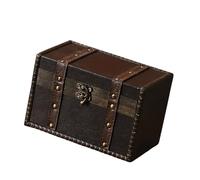 Elegante baúl de viaje de madera resistente con diseños europeos, caja de almacenamiento para decoración del hogar para ropa y accesorios, caja de gran capacidad