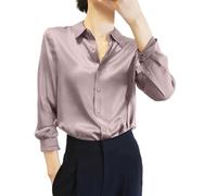 Elegante Blusa De Satén con para Mujer, Blusa Manga Larga De Primavera, Blusa Vintage para Mujer, Camisas Calle Holgadas Manga Larga, Camisa Original Primavera Y Verano Basic tee