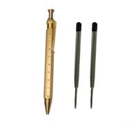 Elegante bolígrafo de acción de perno de latón adecuado para oficina y uso académico, ofrece un rendimiento de escritura suave y compatibilidad de recambio G2 (tipo B + recambios)