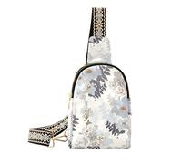 Elegante bolsa bandolera pequeña de granja de flores para mujer, bolsa cruzada, riñonera, bolsa de pecho, bolsas de cinturón con correa ajustable, Casa de campo de flores elegantes, Mochilero