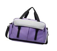Elegante bolsa cruzada de tela Oxfords ligera, ideal para los entusiastas del fitness, gran capacidad, ligera, práctica, para el hombro, a la moda, para el trabajo, Purple, Mass Beauty