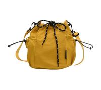 Elegante bolsa cruzada redonda práctica de nailon con diseño amigable para viajes para uso diario 2025, Amarillo, One Size