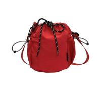 Elegante bolsa cruzada redonda práctica de nailon con diseño amigable para viajes para uso diario 2025, Red, One Size