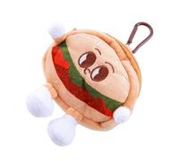 Elegante bolsa de almacenamiento de monedas Capybaras con materiales de poliéster suave, adecuada para amantes de los animales y estudiantes, uso diario, Hamburguesa