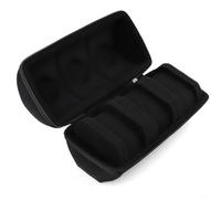 Elegante bolsa de almacenamiento negra para reloj, material EVA, 3 ranuras de espuma, diseño portátil