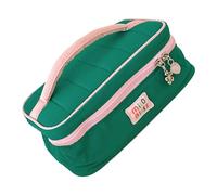 Elegante bolsa de cosméticos, práctica y delicada, espaciosa, organizador de artículos de tocador de viaje para gimnasio, al aire libre, negocios, viajes, organizador de artículos de tocador con