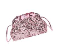 Elegante bolsa de hombro con lentejuelas para fiesta de noche, baile de graduación, evento con correa ajustable y diseño de volantes, PK, 22.50×7×15cm