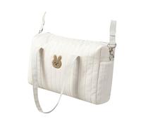 Elegante bolsa de pañales bordada para bebé, organizador de gran capacidad, bolso portátil para padres con correas para cochecitos, almacenamiento de pañales para bebés