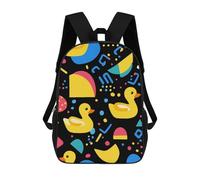 Elegante Bolsa para Portátil Arte De Patitos De Goma De Los Años 80 Tipo Casual Bolsas Al Aire Libre Mochilas Instituto para Trabajo, Mujeres, Adolescente, 42X32X14Cm
