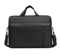 Elegante bolsa para portátil de 15.6 pulgadas, funda para cuadernos, bolsa de negocios para profesionales y estudiantes, llevarlo a tu manera, Black