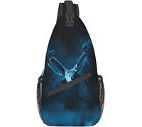 Elegante bolso bandolera para el pecho con diseño de búho, vida silvestre, elfo nocturno fue en busca de presa, mochila cruzada para el hombro, bolso ajustable para el pecho, ligero, informal, para ho