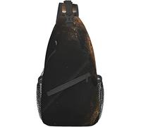 Elegante Bolso Bandolera para el Pecho, vasto Universo Natural, Paisaje, Tierra marrón, Paisaje de montaña, Mochila de Hombro Cruzada, Bolso de Pecho Ajustable, Mochila Informal Ligera para Hombres y