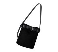 Elegante Bolso Convertible Tipo Cubo Bolso De Hombro De Gamuza Liviana Diseño Práctico para Las Axilas Diversas Ocasiones Retro Moderno Mujeres
