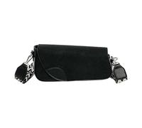 Elegante bolso cruzado asimétrico para mujer, piel sintética suave, bolso de hombro esencial diario para las axilas, bolso asimétrico para las axilas, Black, One Size