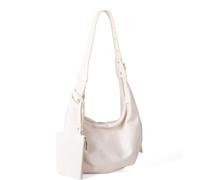 Elegante bolso cruzado de nailon de color sólido, ligero, con múltiples bolsillos, para mujer, bolsa esencial para el día a día, bolso de oficina para mujer, White, One Size