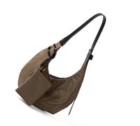 Elegante bolso cruzado de nailon de color sólido, ligero, con múltiples bolsillos, para mujer, bolsa esencial para el día a día, bolso de oficina para mujer, Khaki, One Size