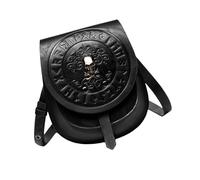 Elegante bolso cruzado de piel sintética para mujer, estilo retro, con bolsa de hombro única medieval europea, bolsa lateral femenina de moda, Black