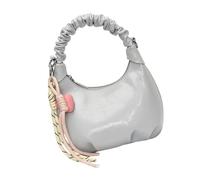 Elegante bolso cruzado de piel sintética que combina estilos retro y bolsos de hombro de lujo, bolso fruncido en las axilas para uso diario, Blue, One Size