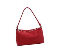 Elegante bolso de hombro para mujer, espacioso interior de piel sintética, bolso cilíndrico, ideal para el trabajo o eventos casuales, bolso de hombro retro, a, One Size