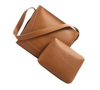 Elegante Bolso De Hombro PU para Mujer con Interior Espacioso Bolso Cruzado Y Organizadores Conjunto 2 Piezas Cruzado