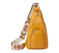 Elegante bolso de hombro, riñonera, cintura, patrón de color sólido con PU, bandolera, viaje, deporte, bolso de hombro, bolsa de mensajero, carpeta de anillas
