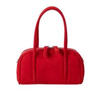 Elegante bolso de mano inspirado en Corea, ligero, práctico bolso cruzado de gamuza para uso diario esencial estilo coreano bolsa de bolos, Red