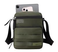 Elegante bolso de mensajero resistente al agua, estilo combine y funcionalidad con estas bolsas de mensajero impermeables para hombres que ofrecen un diseño clásico y de buen gusto, verde militar