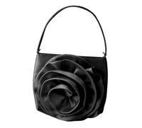 Elegante bolso de noche floral vintage de mano para novia, dama de honor, bolso cruzado para bodas y fiestas, elegante mano, Black, One Size