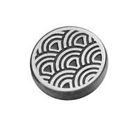 Elegante botón de obturador de cámara redondo de metal plateado y latón, fijación rápida, botón de obturador de cámara