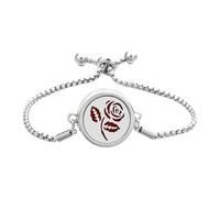 Elegante brazalete difusor de aceite esencial de acero inoxidable pulsera ajustable elegante para quejas cotidianas pulsera accesorio difusor de aceite esencial brazalete, talla única, como se