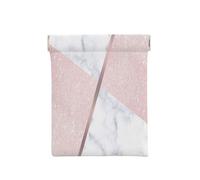 Elegante Brillo Dorado Rosa Femenino y mármol Blanco, Squeeze Top Wallet Bolsa de Almacenamiento para Mujer Monedero pequeño Bolsa de Cambio