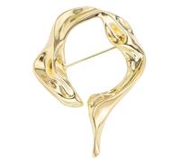 Elegante broche de aleación con diseño hueco, adorno creativo para solapa que añade un toque de encanto a cualquier atuendo, Metal