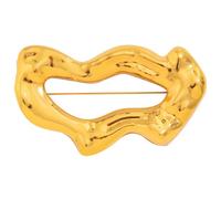 Elegante broche de aleación en tono K dorado o blanco, elegante pin de solapa, ideal para mejorar atuendos profesionales e informales, talla única, como se describe