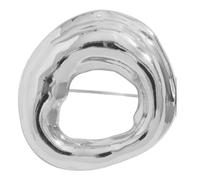 Elegante broche de aleación en tono K dorado o blanco, elegante pin de solapa, ideal para mejorar atuendos profesionales e informales, joyería ligera, talla única, como se describe