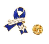Elegante broche de aleación Rest in Peace, cierre de pin seguro para funerales, viajes, diseño ligero de ramillete, broche de descanso en paz, One Size, como se describe