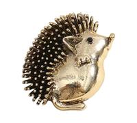 Elegante broche de animal para chaquetas, bolsas y sombreros, pin de erizo esmaltado único, joyería de regalo, accesorios de ropa, bonito broche de erizo, One Size, como se describe