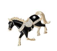 Elegante Broche De Animales Del Zodiaco Adorno De Aleación Con Cierre De Pasador Seguro Para Decoración De Atuendos Ropa De Fiesta Joyería De Caballo