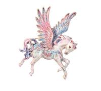 Elegante broche de caballo del año 2026, intrincado detalle calado, ligero, ramillete de regalo para adultos, talla única, como se describe