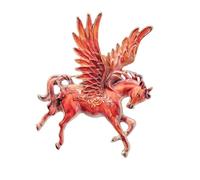 Elegante broche de caballo del año 2026, intrincado detalle calado, ligero, ramillete de regalo para adultos, talla única, como se describe