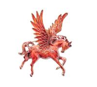 Elegante broche de caballo inspirado en animales con temática zodiacal china, espíritu clásico, declaración de moda, regalo de solapa, joyería de animales, talla única, como se describe