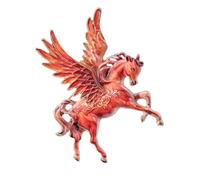 Elegante broche de caballo inspirado en animales con temática zodiacal china, espíritu clásico, moderno, regalo de solapa, pin de diseño único, talla única, como se describe